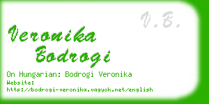 veronika bodrogi business card